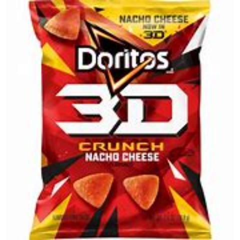 Doritos 3D Crunch Nacho Cheese 2.5oz